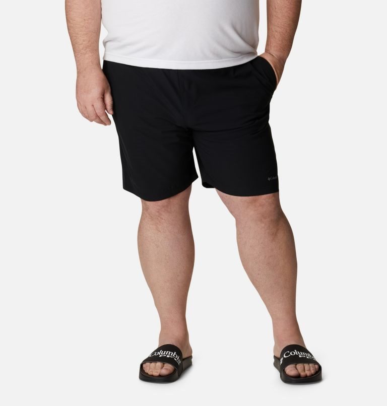 Men\'s Columbia Summertide Stretch Shorts Black | Plus Size CA-B6435